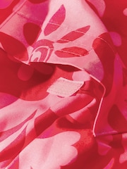 Pink Abstract Floral Printed Swim Shorts - Image 9 of 10