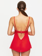 Ann Summers Red The Iris Lace Detail Babydoll - Image 3 of 5
