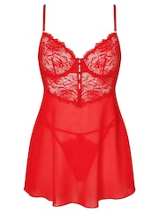 Červená - Ann Summers Babydoll s krajkovými detaily - Obrázek 7 z 7