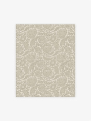 Papel de parede floral em blocos de madeira 10M - Imagem 3 de 5