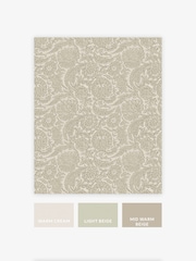 Papel de parede floral em blocos de madeira 10M - Imagem 5 de 5