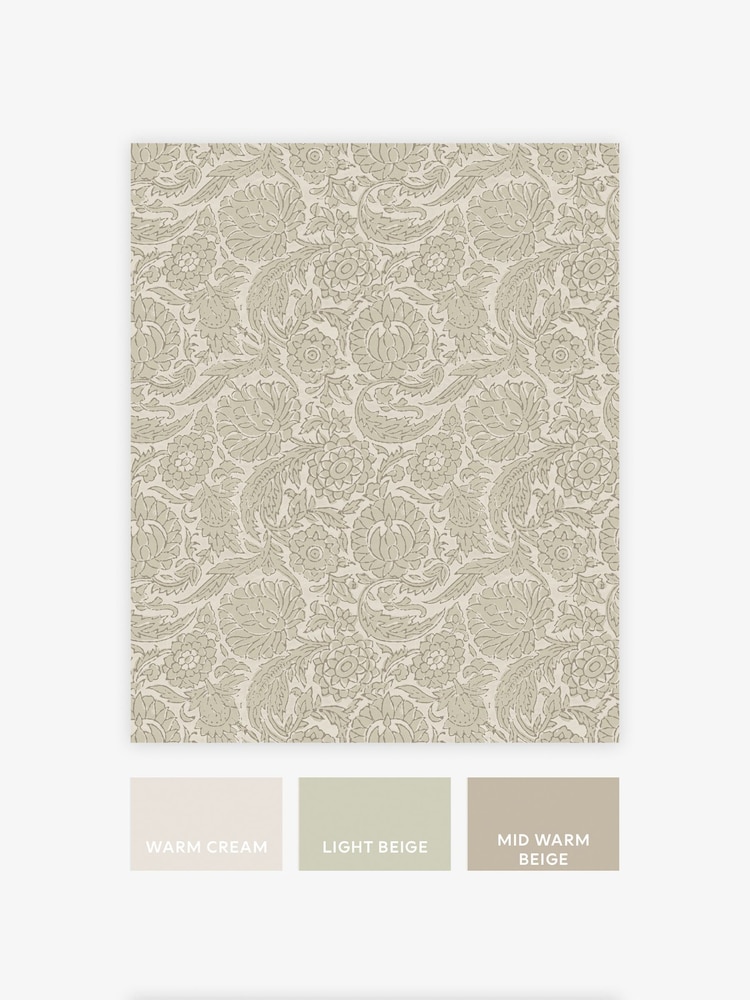 Papel de parede floral em blocos de madeira 10M - Imagem 5 de 5 Papel de parede floral em blocos de madeira 10M - Imagem 5 de 5