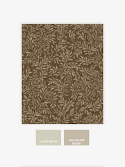 Papel pintado de 10 m con diseño de hojas y florecillas - Imagen 4 de 5