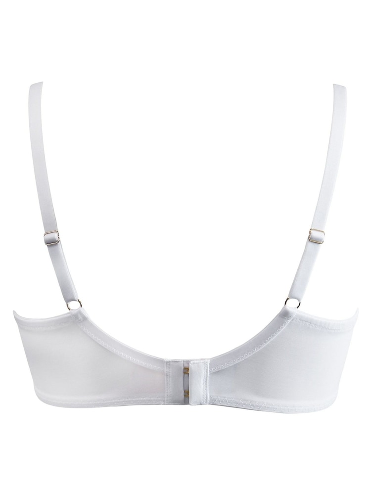 Pour Moi White Non-Padded India Eyelash Lace Bra - Image 5 of 5