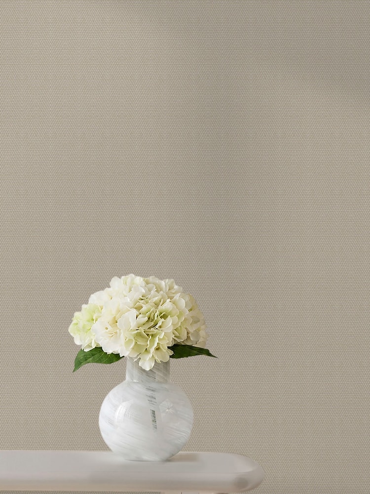 Herringbone Wallpaper 10M - Image 1 of 5