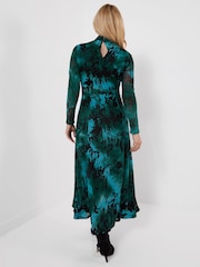 Joe Browns Green Petite Lola Long Sleeve Maxi Dress - Image 4 of 7