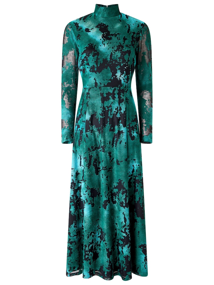 Joe Browns Green Petite Lola Long Sleeve Maxi Dress - Image 7 of 7