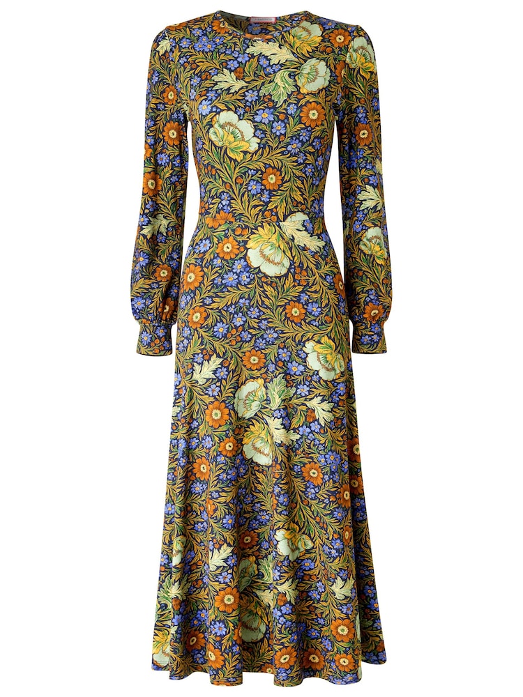 Joe Browns Green Petite Vintage Florals Long Sleeve Jersey Maxi Dress - Image 5 of 5 Joe Browns Green Petite Vintage Florals Long Sleeve Jersey Maxi Dress - Image 5 of 5