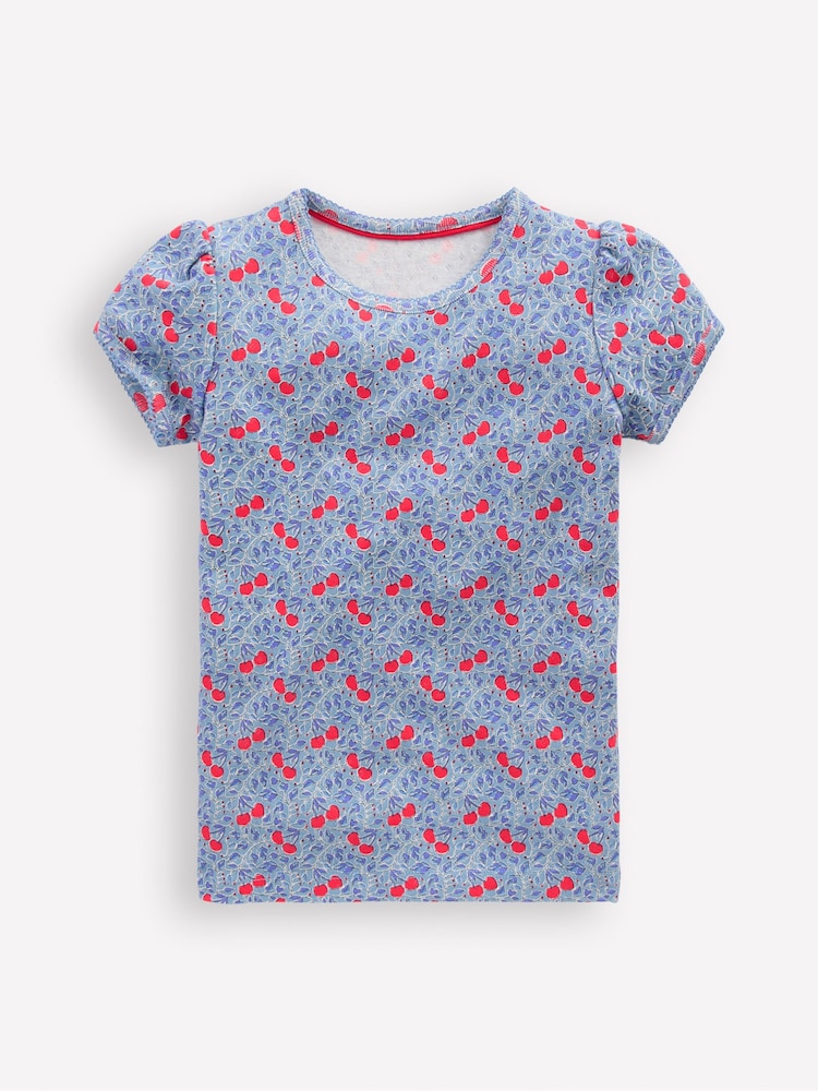 Boden Blue Short Sleeve Pointelle Top - Image 1 of 3 Boden Blue Short Sleeve Pointelle Top - Image 1 of 3