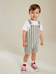 Stripe Denim Slouch Dungarees (3mths-7yrs) - Image 1 of 8