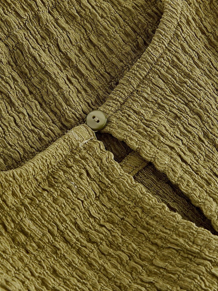 Khaki Green Textured Vest (3-16yrs) - Image 7 of 7