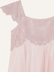 Monsoon Pink Estella Embroidered Dress - Image 2 of 2