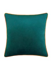 Furn Teal Blue Meridian Velvet 55cm X 55cm Cushion Cover - Image 3 of 5