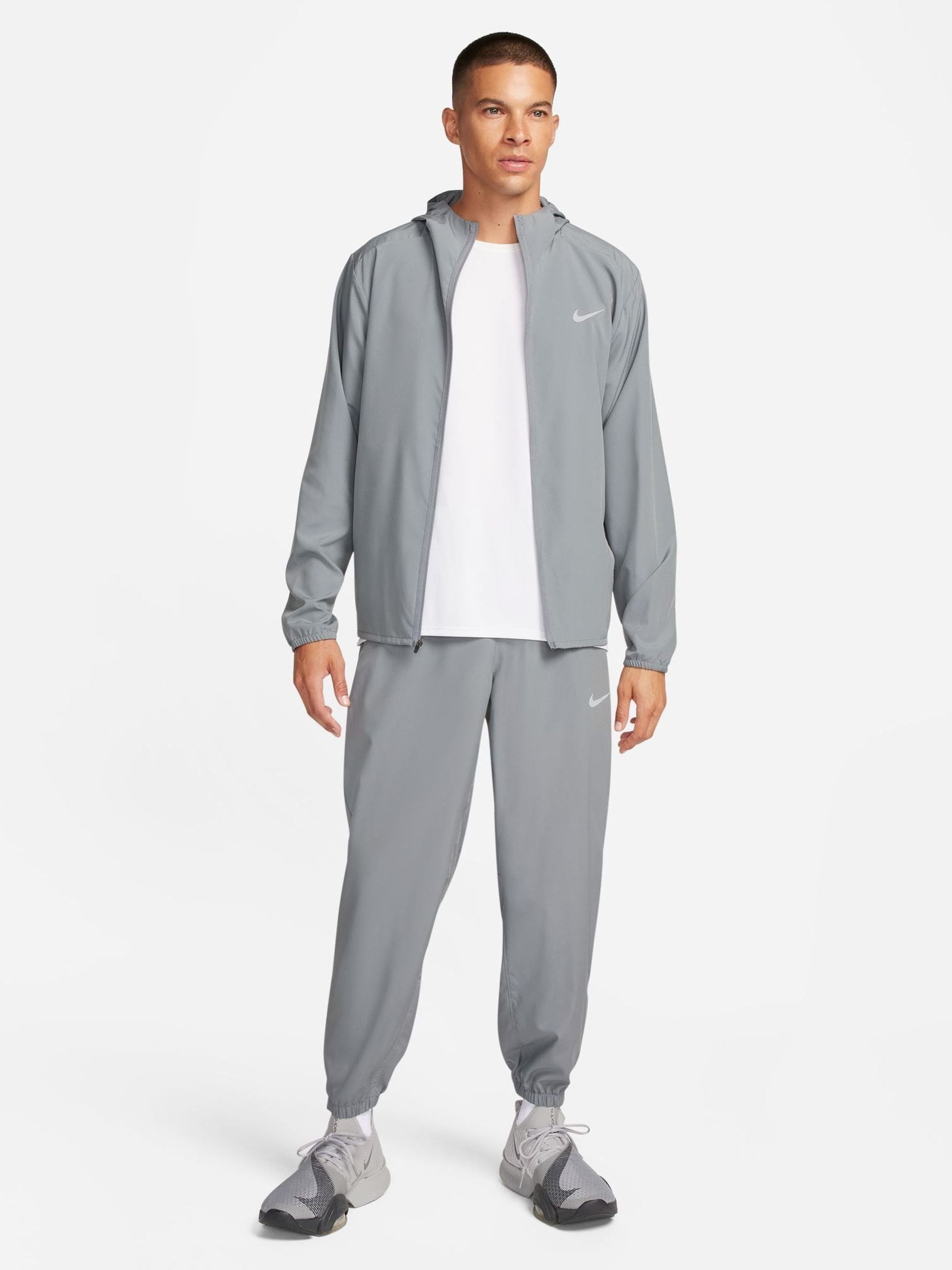 Buy Nike Grey Dri-FIT Form Hooded Performance Jacket from Next