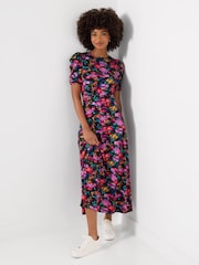 Vermelho - Vestido maxi de malha de manga curta Joe Browns Winter Brights - Imagem 3 de 5