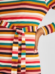 Robe de maternité JoJo Maman Bébé en jersey côtelé rayée - Image 4 of 4
