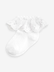 White Occasion Lace Socks 1 Pack (0mths-2yrs) - Image 1 of 1