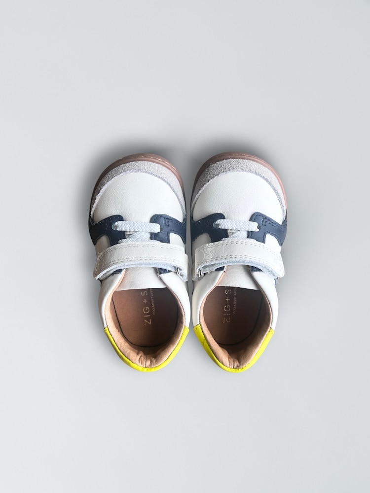 Zig+Star White Jett Barefoot Infant Shoes - Image 2 of 7