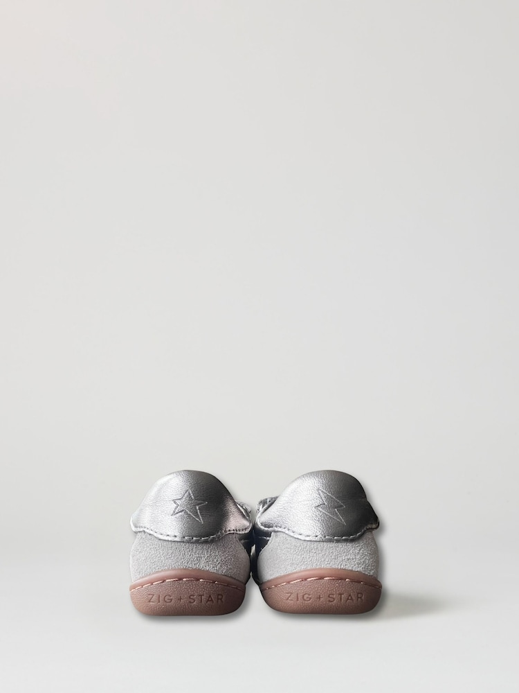 Zig+Star Metallic Jett Barefoot Infant Shoes - Image 2 of 6