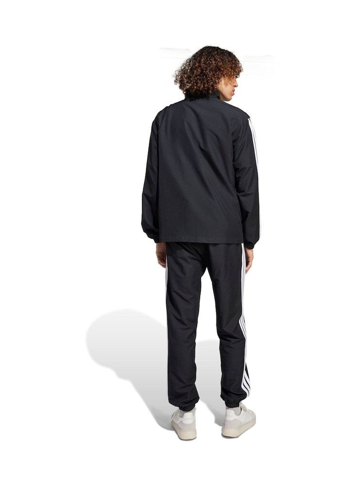 adidas Black 3-Stripes Woven Tracksuits - Image 2 of 8 adidas Black 3-Stripes Woven Tracksuits - Image 2 of 8