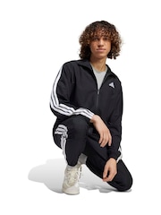 adidas Black 3-Stripes Woven Tracksuits - Image 3 of 8