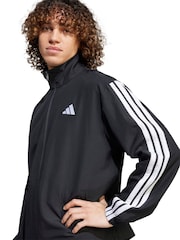 adidas Black 3-Stripes Woven Tracksuits - Image 4 of 8