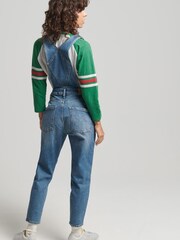 Superdry Blue Slim Taper Dungarees - Image 2 of 10