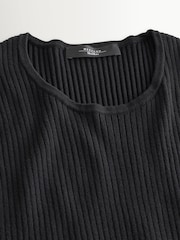 Weekend MaxMara Black Tuono Long Sleeve Midi Dress - Image 8 of 9