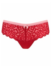 Pour Moi Red Romance Bikini Knickers - Image 4 of 5