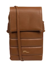 Pure Luxuries London Lilian Nappa Leather Cross Body Phone Bag - Image 1 of 5