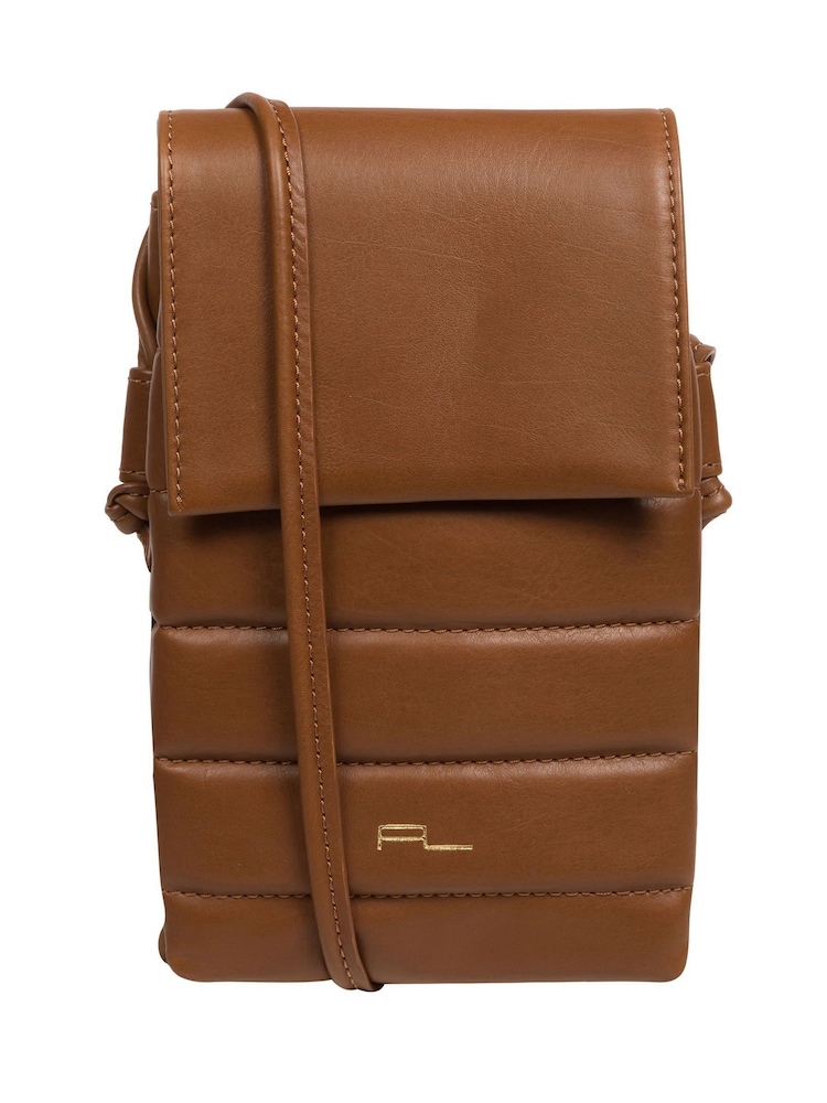 Pure Luxuries London Lilian Nappa Leather Cross Body Phone Bag - Image 1 of 5