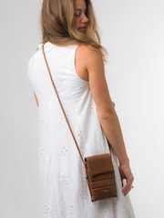 Pure Luxuries London Lilian Nappa Leather Cross Body Phone Bag - Image 5 of 5