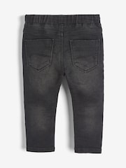 Schwarzer Denim - Jogginghose in Jeans-Optik (3 Monate bis 7 Jahre) - Bild 3 von 4