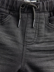 Schwarzer Denim - Jogginghose in Jeans-Optik (3 Monate bis 7 Jahre) - Bild 4 von 4