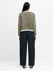 French Connection Green Dion Noar Edge To Edge Cardigan - Image 5 of 6