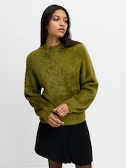 French Connection Green Lucille Texture Jumper - Image 1 of 6