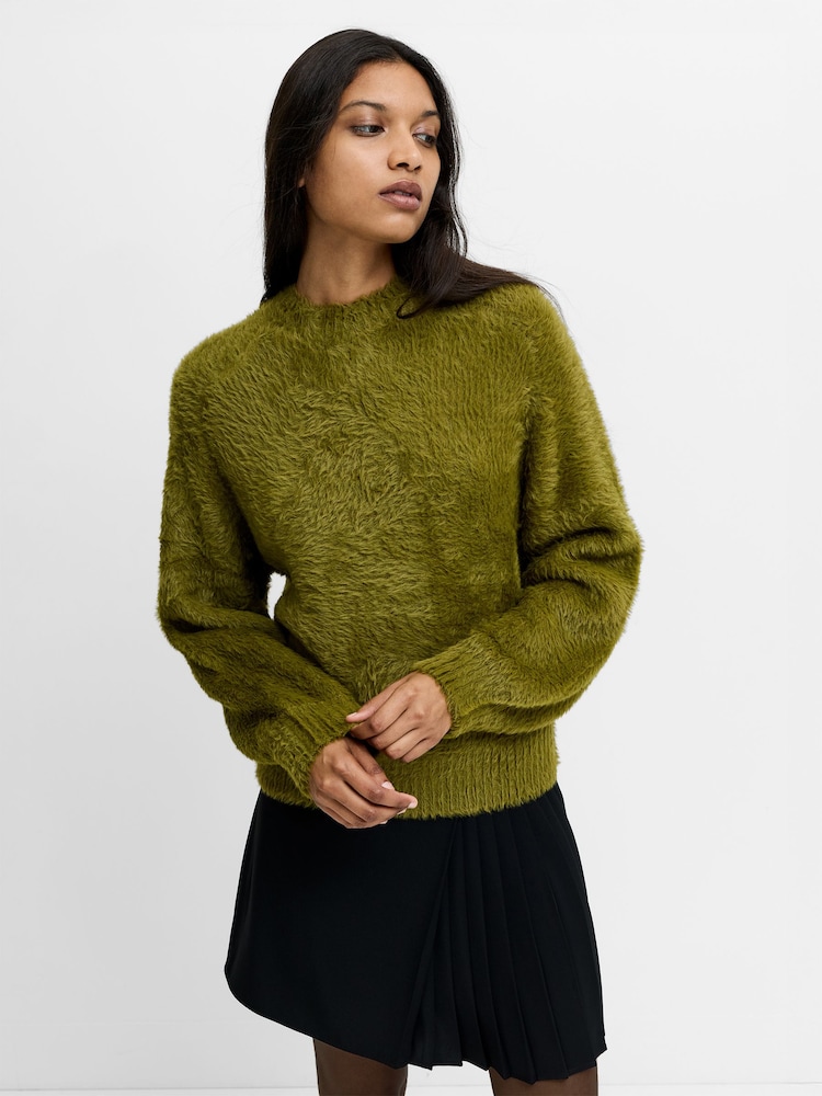 French Connection Green Lucille Texture Jumper - Image 1 of 6