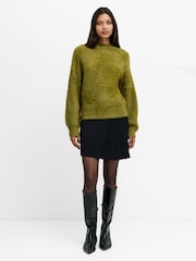 French Connection Green Lucille Texture Jumper - Image 3 of 6