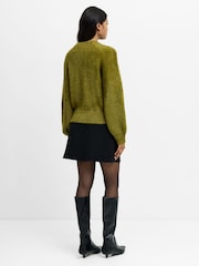 French Connection Green Lucille Texture Jumper - Image 4 of 6