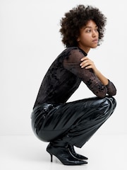 French Connection Juniper PU Trousers - 7суретінің 3 суреті