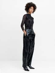 French Connection Juniper PU Trousers - 7суретінің 5 суреті