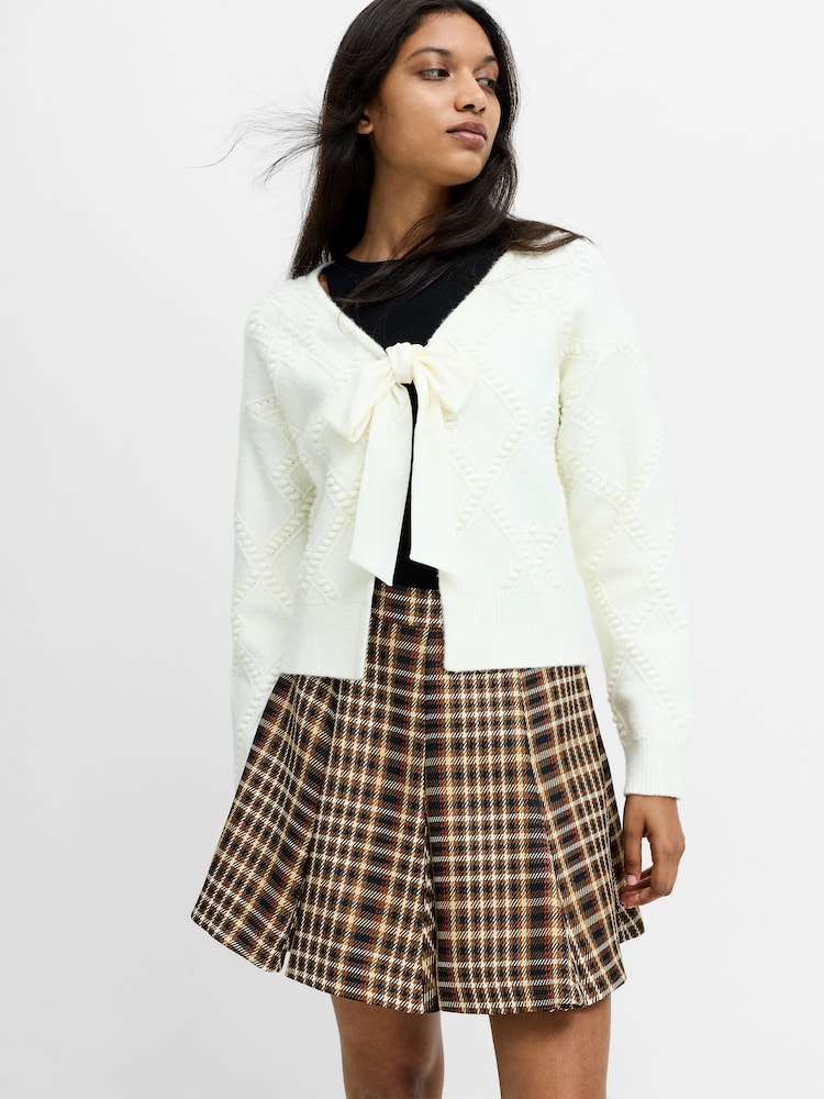 French Connection Kittle Bobble Scarf Tie Top - Bild 1 av 6