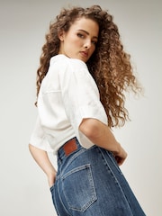 Apricot Blue Gianna Wide-Leg Jeans - Image 4 of 6
