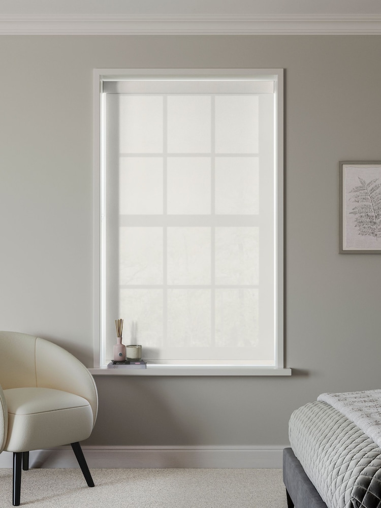 Chalk Cream Augustus Made to Measure Roller Blind - Image 2 of 6