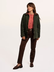 Brakeburn Green Pear Cord Collar Barn Jacket - Image 1 of 6