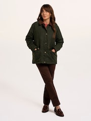 Brakeburn Green Pear Cord Collar Barn Jacket - Image 5 of 6