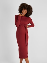 Robe de maternité JoJo Maman Bébé en jersey côtelé - Image 1 de 7