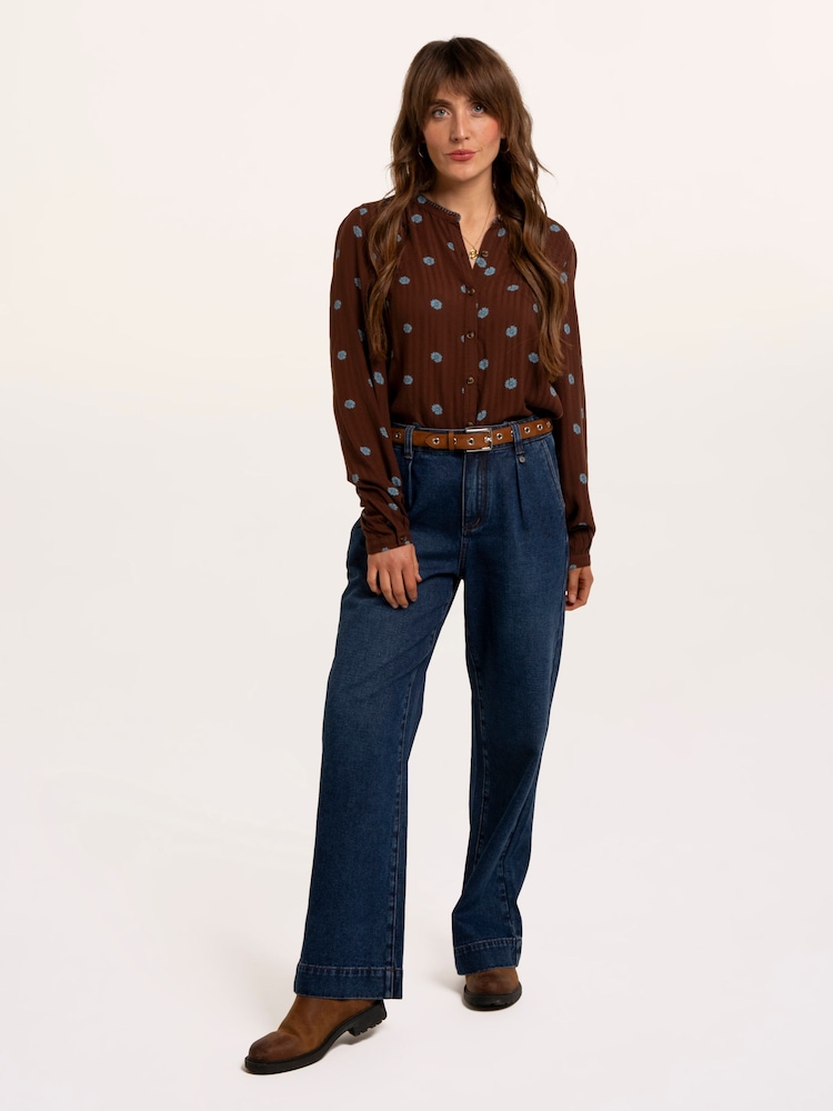 Brakeburn Brown Orfelia Blouse - Image 1 of 5 Brakeburn Brown Orfelia Blouse - Image 1 of 5