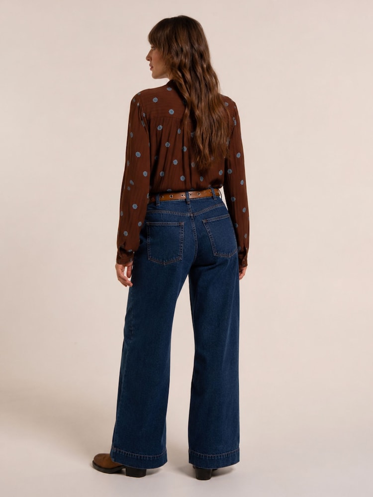 Brakeburn Brown Orfelia Blouse - Image 2 of 5 Brakeburn Brown Orfelia Blouse - Image 2 of 5