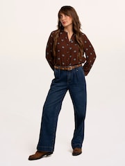 Brakeburn Brown Orfelia Blouse - Image 3 of 5